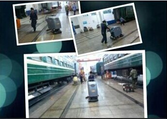 旭潔洗地機現(xiàn)場圖